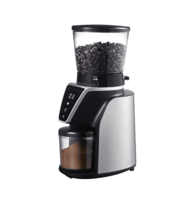 PSCG001   electric coffee grinder 31 gear 275g powder bin 100g LED display touch control taper no burr electric coffee grinding professional tape