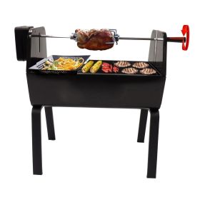 Charcoal Portable Rotisserie Grill Grill