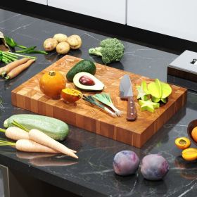 End Grain Cutting Board With Natural Waxes and Oils