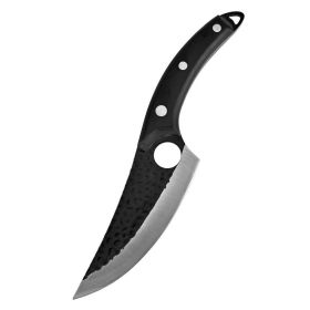 Hand forged boning knife (Color: Black)